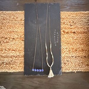 Blue and Gold Necklace Set